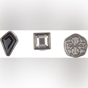 Alex and Ani Swarovski Jet & Path Of Life Stud Earring Set with Box and Dust Bag